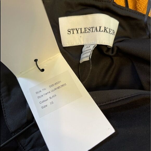 STYLESTALKER Lillian High-Low Black Dress.Size XS - Picture 7 of 11